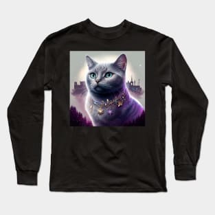 British Blue Kitten Long Sleeve T-Shirt